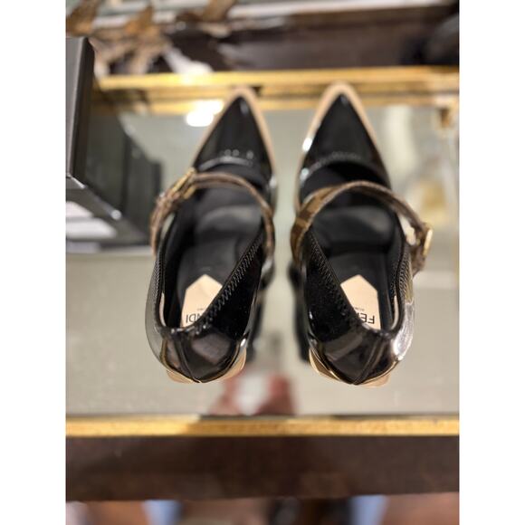 FENDI Zucca FF Logo Patent Leather Pumps Women's US 6 IT36 NWT - Picture 9 of 12